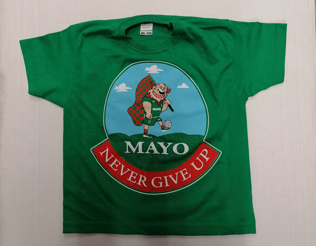 Mayo t shirt never give up